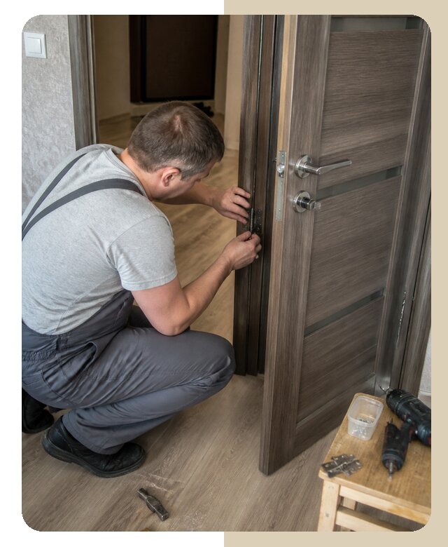Замена дверных петель в Новомосковске по цене от 2581 р. | Дверной